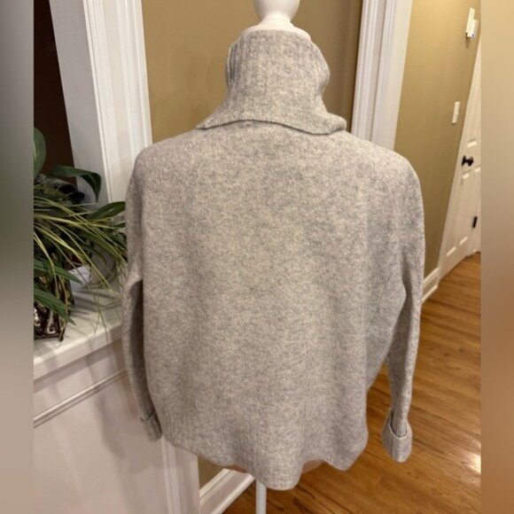 Aritzia Community Sweater Wool Yak Turtleneck Oversized Neutral Gray Size XS - Picture 2 of 12